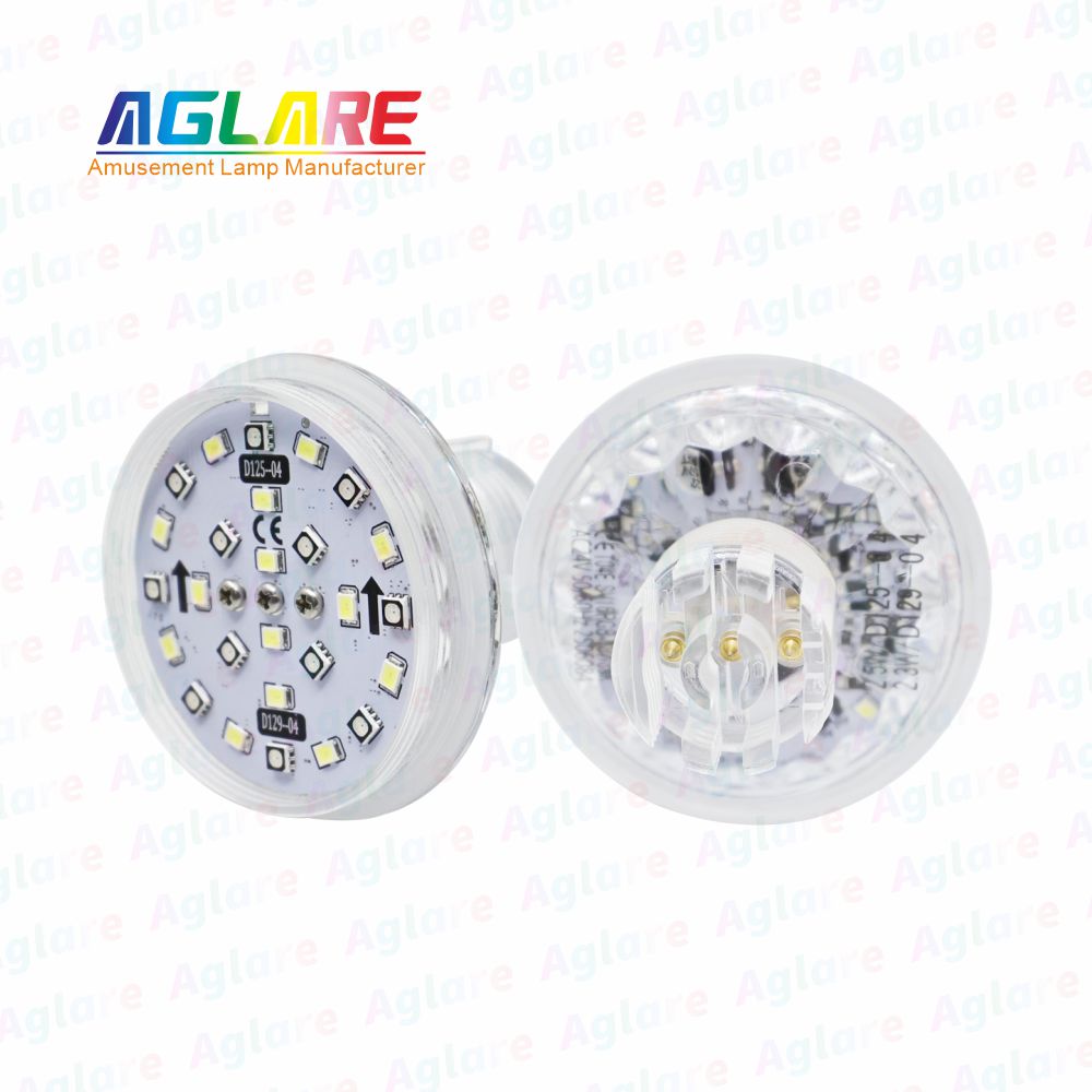 D125 + D129 自动法式 60 mm  RGB+W LED 像素 装璜灯，带 3 芯接口，合用于娱乐照明